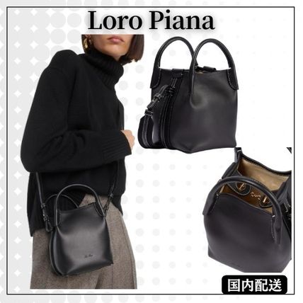 ★Loro Piana★スモールベールバケットバッグポシェット Loro Piana◇ベール スモールレザーバケットバッグ (Loro Piana
