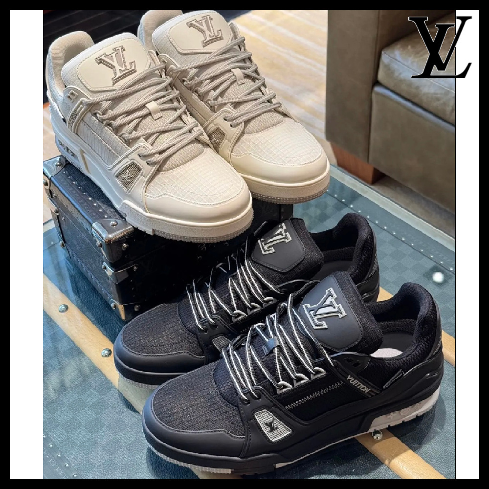 【お洒落なデザイン♪】Louis Vuitton★ライン スニーカー