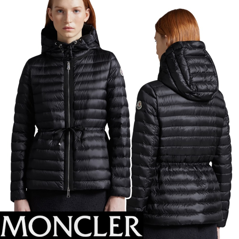 【MONCLER】Black☆Raie ロゴパッチ Short ダウンジャケット