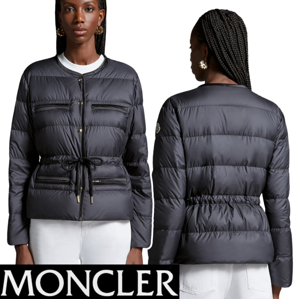 【MONCLER】Black☆Echione ロゴパッチ Short ダウンジャケット