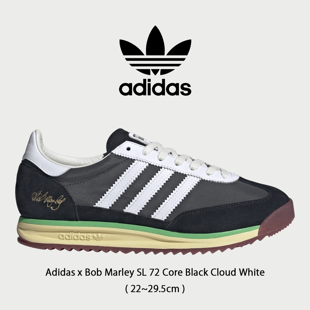 【Adidas x Bob Marley】 正規品 SL 72 Core Black Cloud White