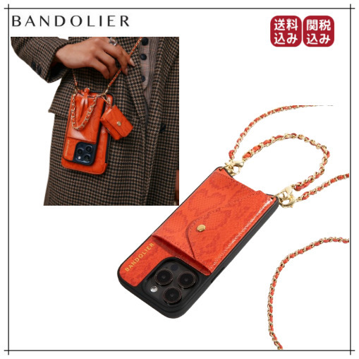 （残り僅か）BANDOLIER 斜め掛けリストレット iPhoneケース