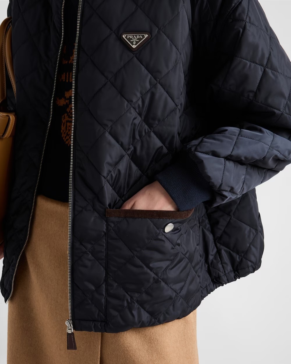 《送料無料》PRADA Quilted light Re-Nylon jacket