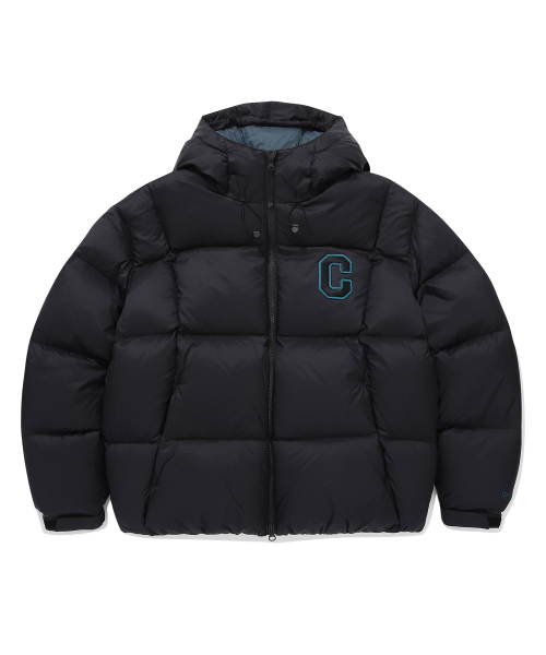 アウターその他 COVERNAT College volume hoodie down black CO2404DP23BK