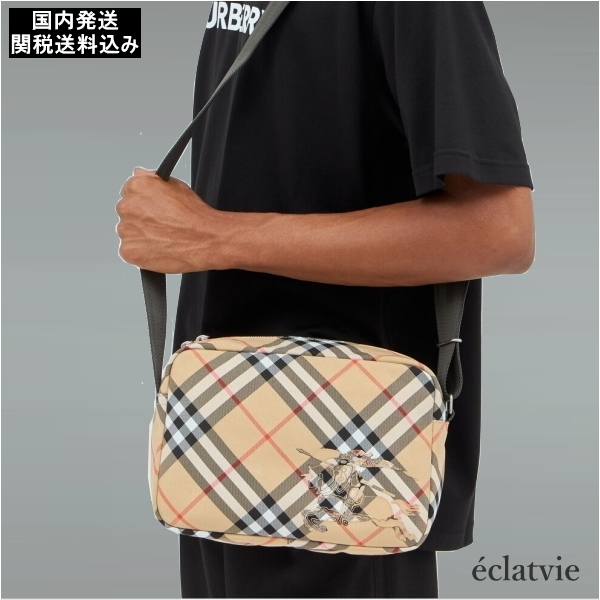 Burberry チェック クロスボディバッグ 関税込・国内発送