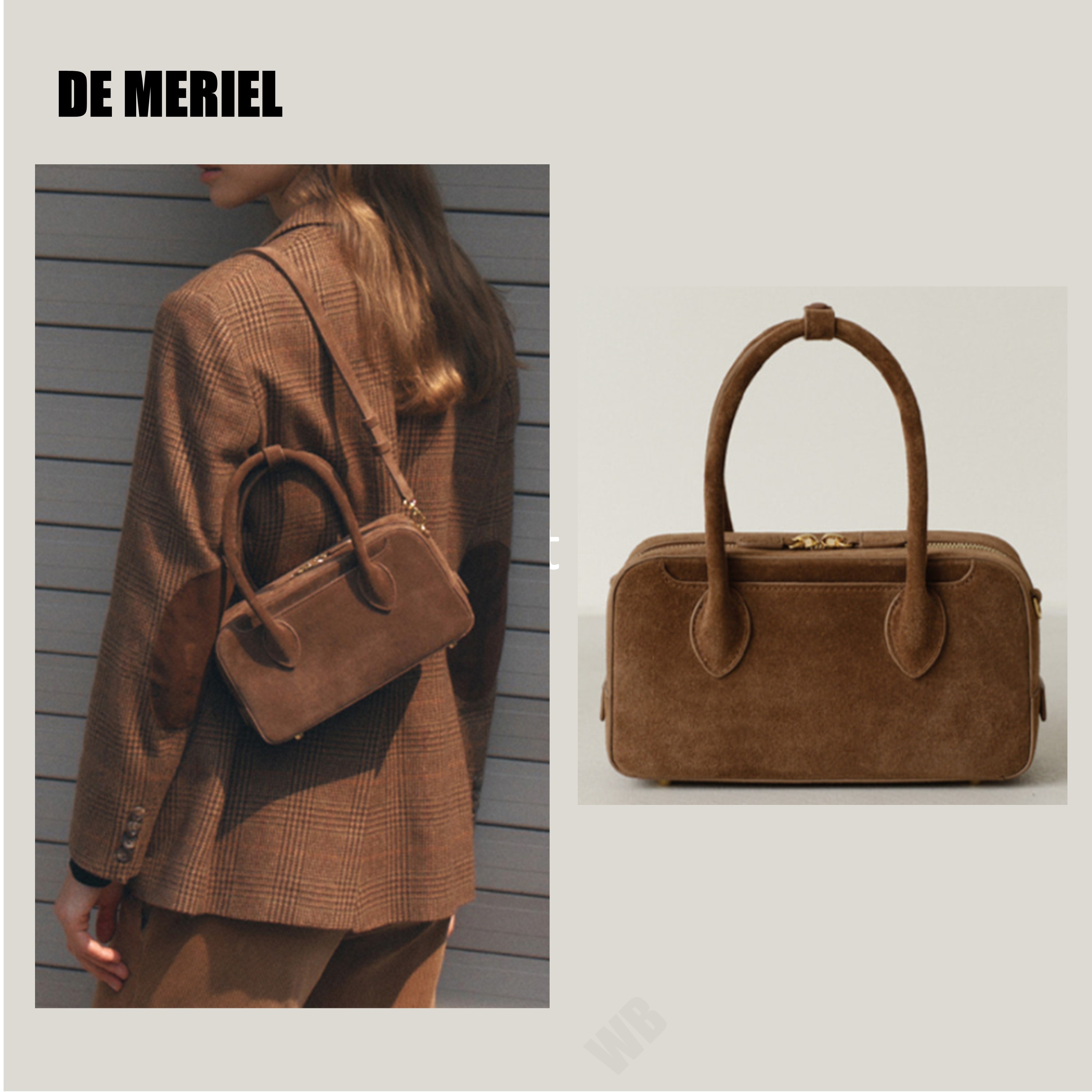 [DE MERIEL] Bowling Bag Medium Chestnut ☆送料込☆