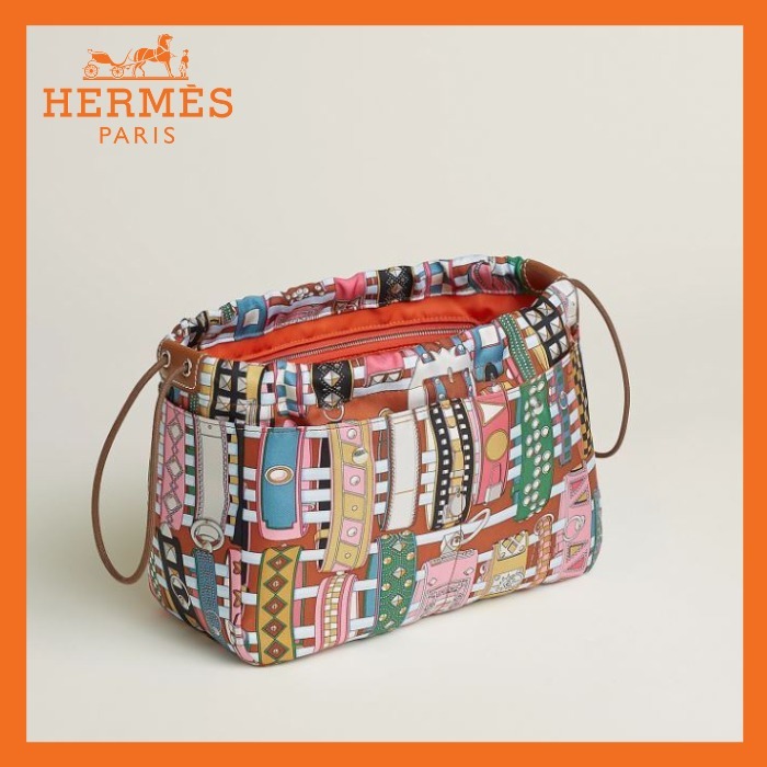 可愛いBAG in BAG♪【HERMES】ポーチ Fourbi 25 シルク