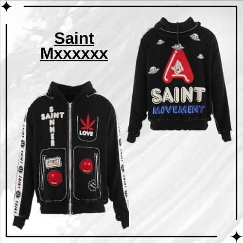 【Saint Mxxxxxx】ALM_KNIT JERJEY ニットフーディ