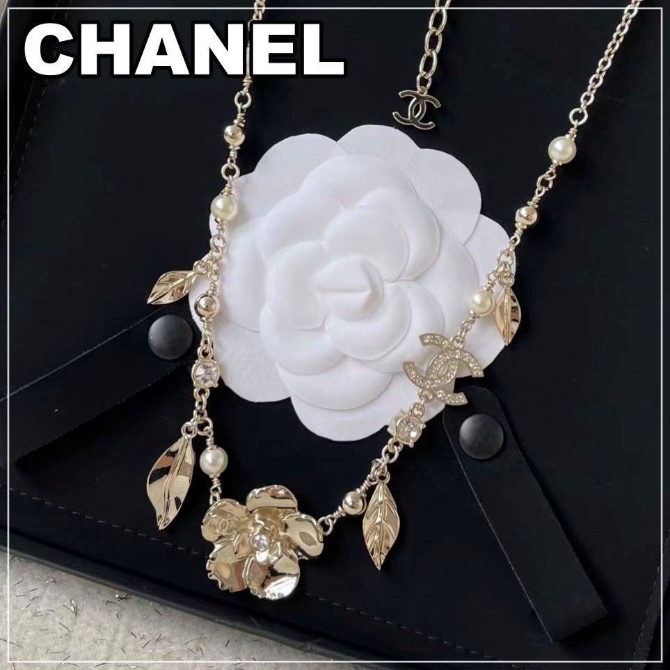 CHANEL 24B《華やかカメリア♪》ネックレス GD