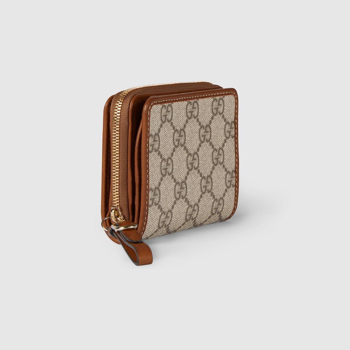 GUCCI GGエンブレム ジップミニウォレット 直営店】GUCCI GGエンブレム ジップミニウォレット
