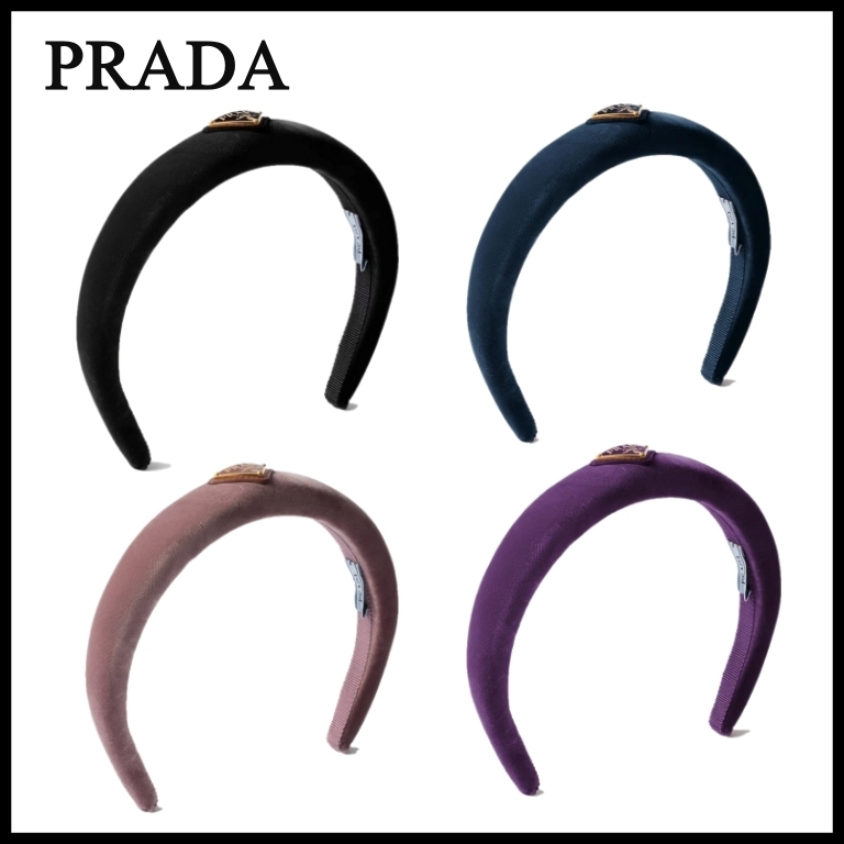 【PRADA】プラダ ベルベット ヘッドバンド
