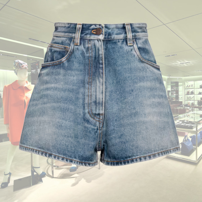 【24AW】デニム ショートパンツ ◆プラダ◆人気