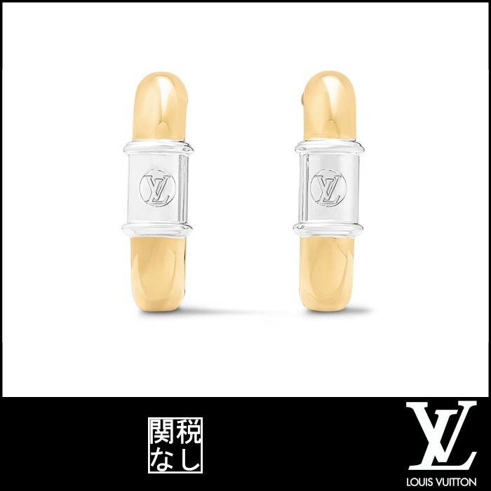 【ルイヴィトン】LV シンフォニー イヤリング LV イニシャル
