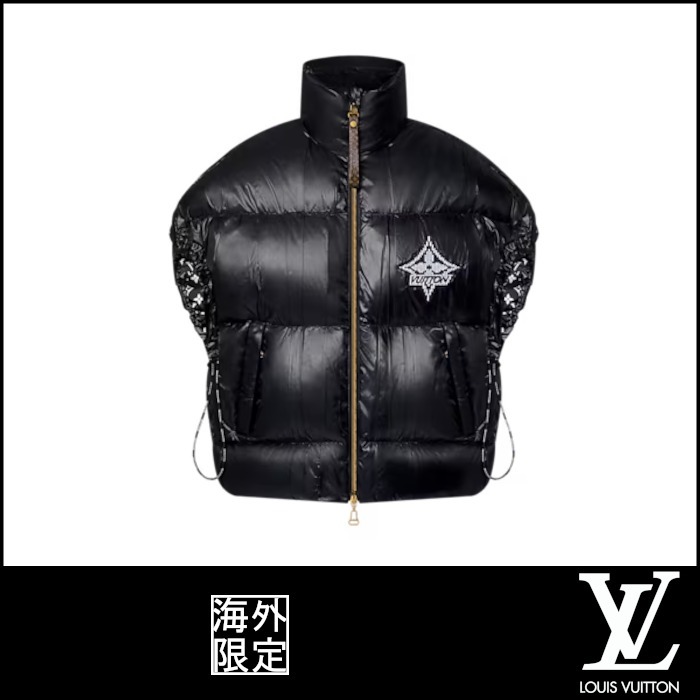 【ルイヴィトン】 LV スノー ノースリーブ ダウン ジャケット