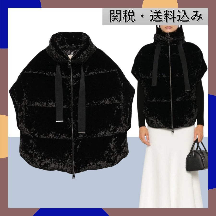 【HERNO】ベルベット パデッドジャケット ダウン