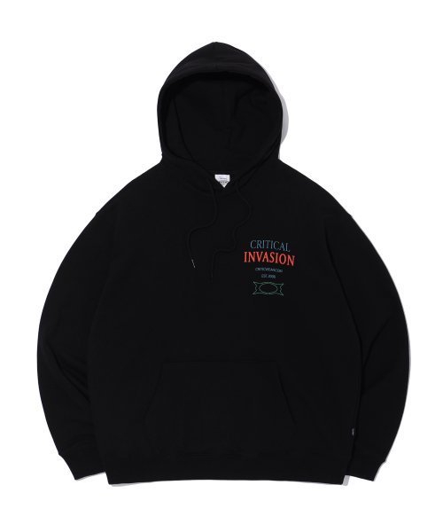 トップスその他 CRITIC INVASION HOODIE BLACK CTHPDC002BK