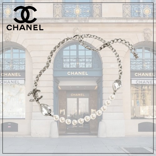 エレガントなパーツが煌めく♪【CHANEL】《24A》ネックレス