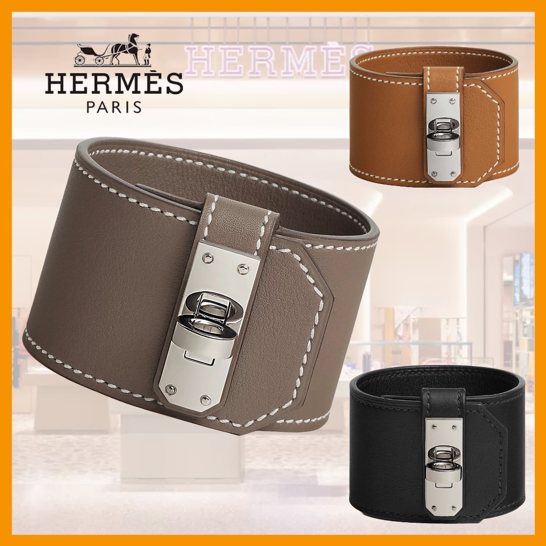 【上質レザーの魅力♪】HERMES★ブレスレット《Kelly Twist》GM