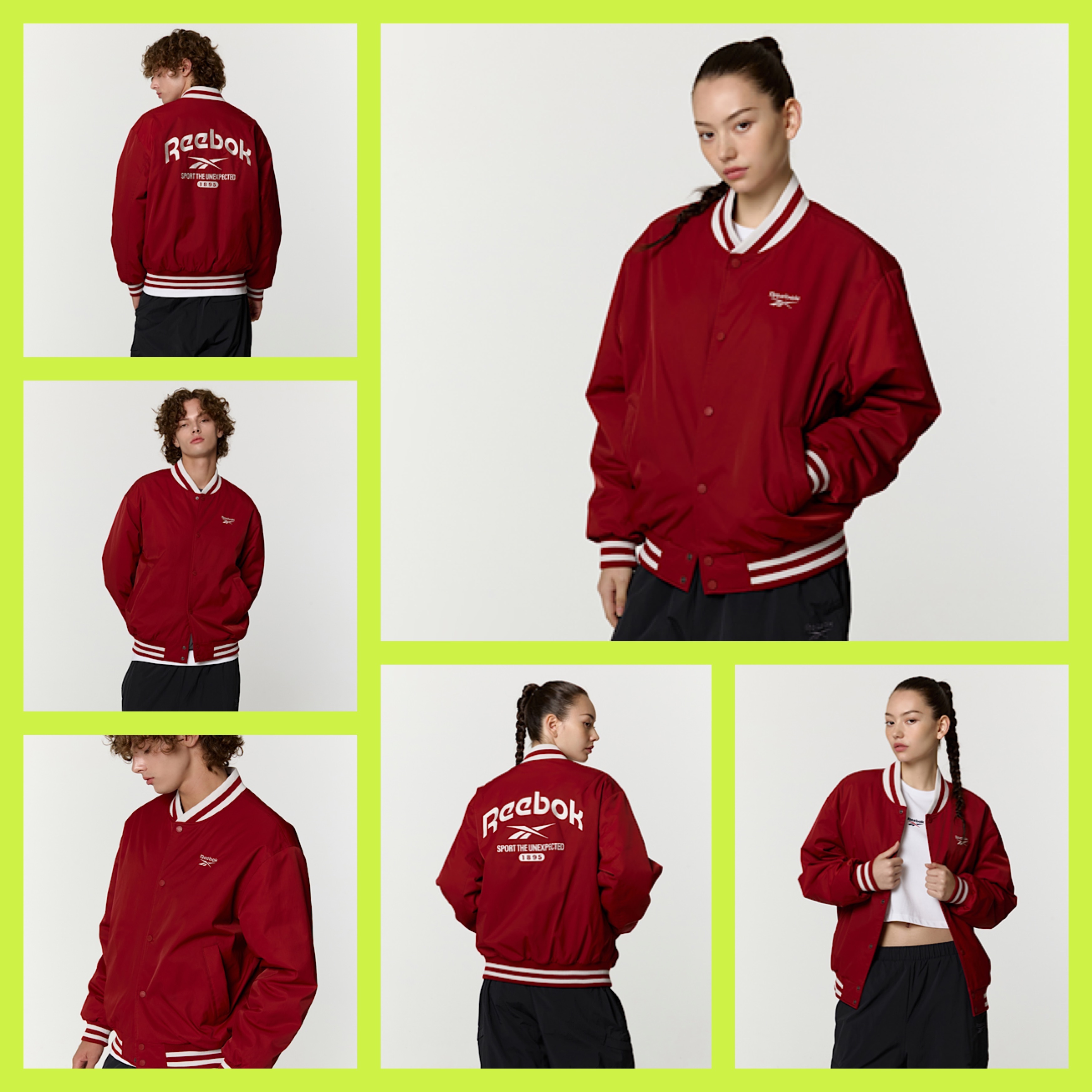 《☆レア☆》☆Reebok☆New Basic Varsity Jacket☆Red