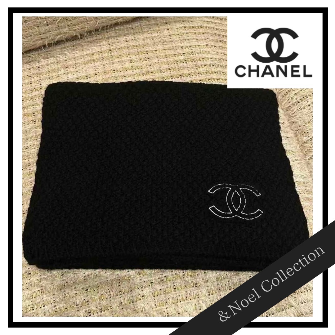 【ココネージュ♢】CHANEL*マフラー*ストール 黒