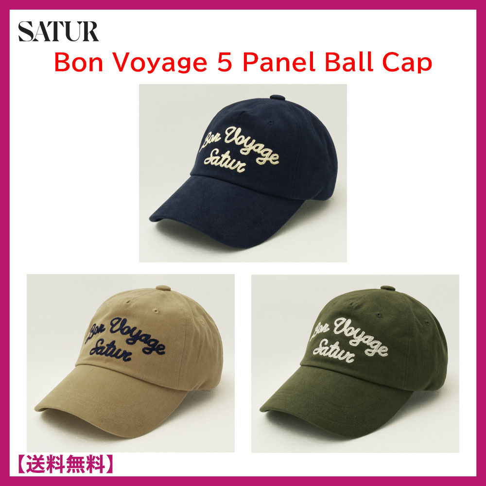 [24FW]★SATUR★Bon Voyage 5 Panel Ball Cap★ボールキャップ★