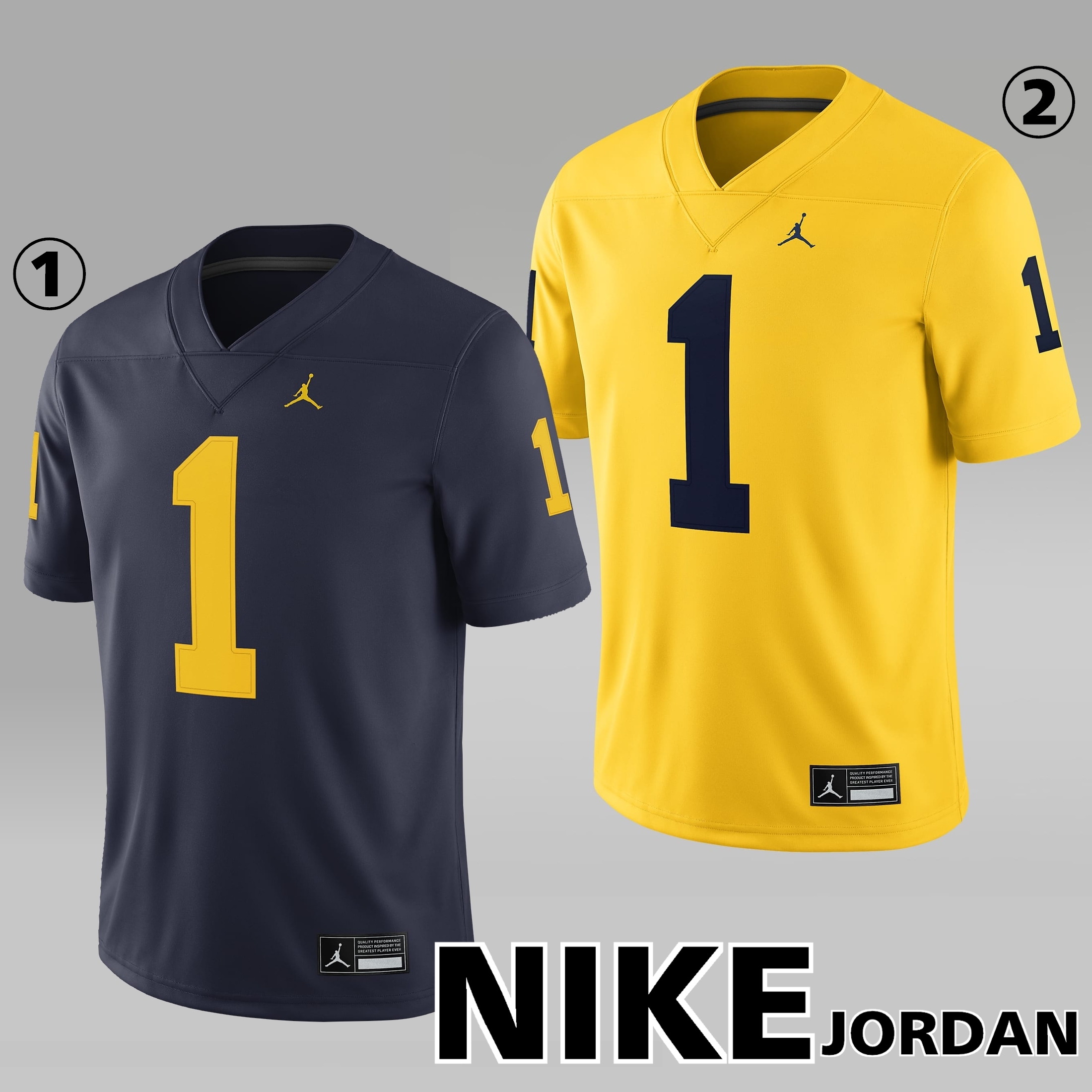 【NIKE】Michigan Wolverines Dri-FIT College Game Jersey