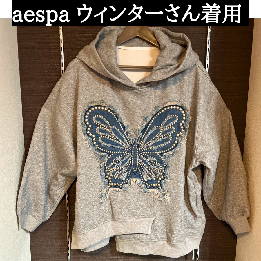 【aespa ウィンターさん】着用 KEIKO [Butterfly Loose Hoodie]