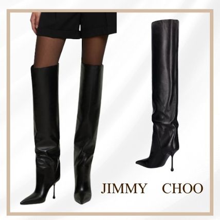 ブラック（黒）系 Jimmy Choo(ジミーチュウ) ロングブーツ