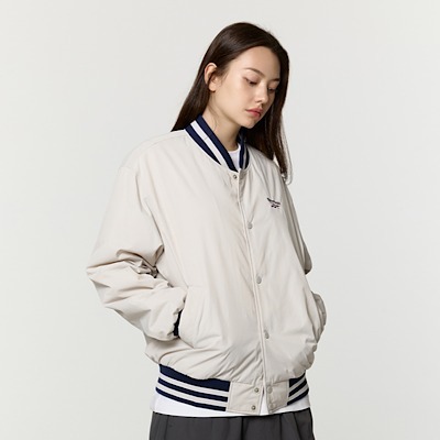 《☆レア☆》☆Reebok☆New Basic Varsity Jacket☆Beige