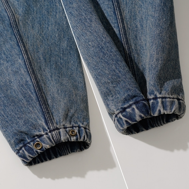 [ EZKATON ]★24FW★韓国人気★AGING HOOD DENIM JACKET EZKATON正規品☆24AW☆Aging hood denim jacket