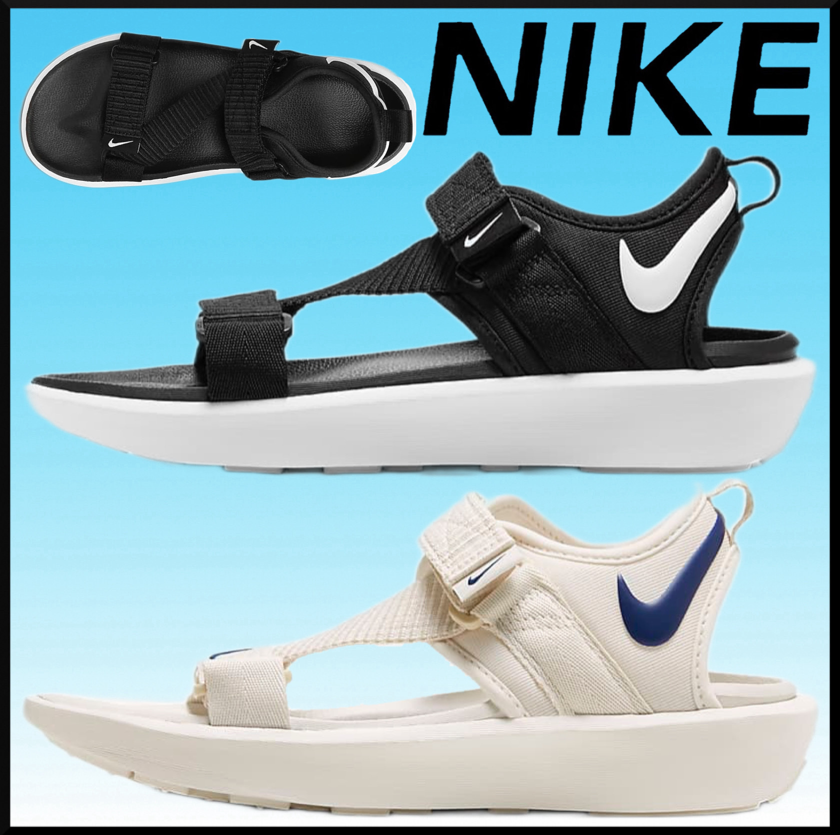 人気★Nike ナイキ ビスタ ウィメンズサンダル★シンプル ギフト
