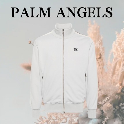 PALM ANGELS MONOGRAM TRACK JACKET ライトグレー
