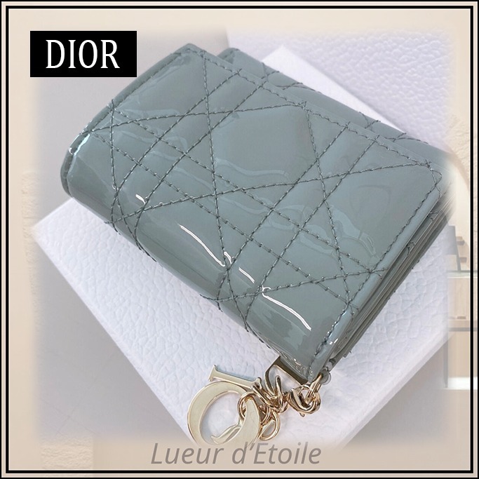 【エレガント☆】DIOR Lady Dior ロータスウォレット