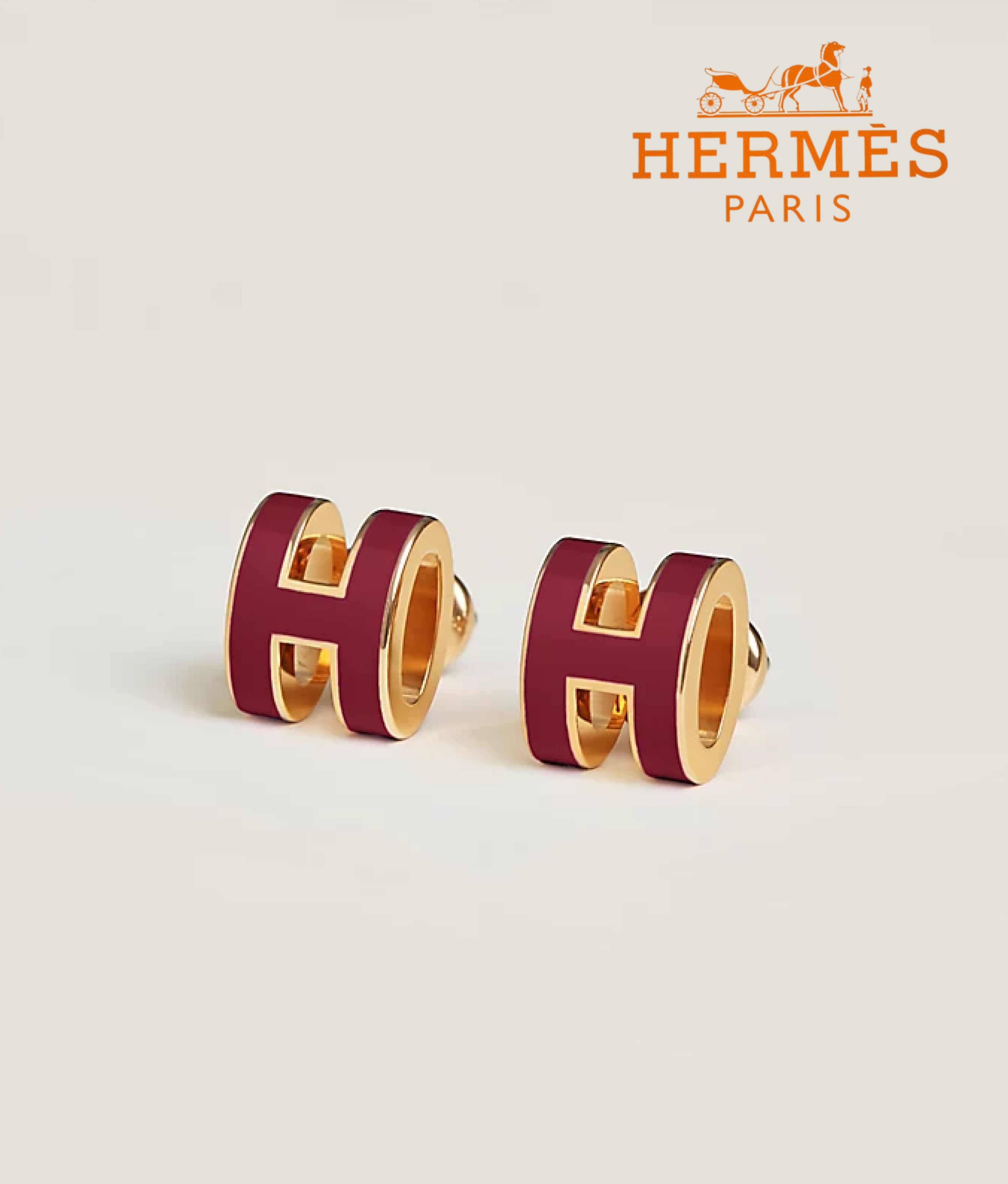 【超希少】HERMES レディース ピアス Rouge ミニ おすすめ♪