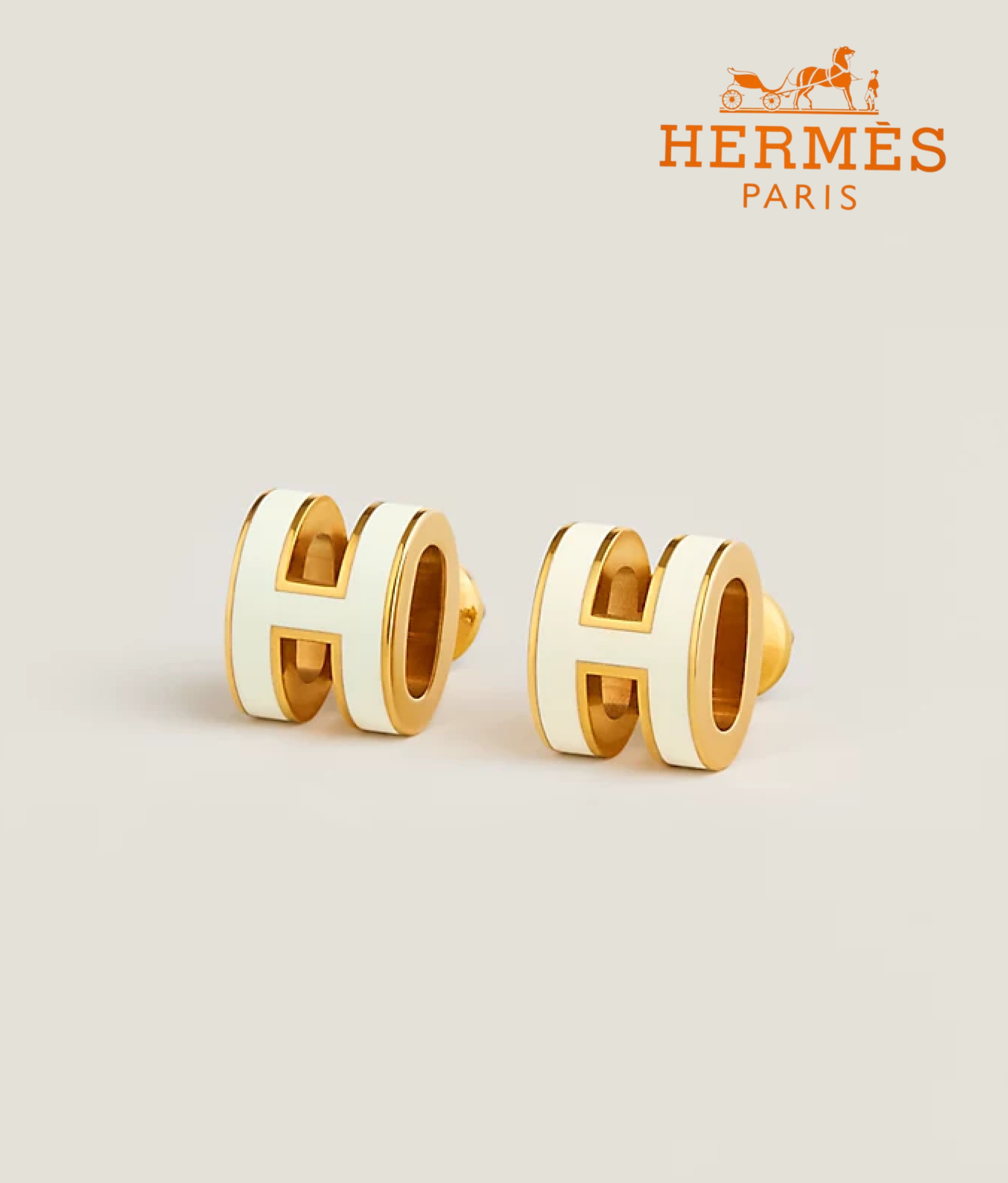 【残りわずか】HERMES レディース ピアス Blanc 大好評!!!!