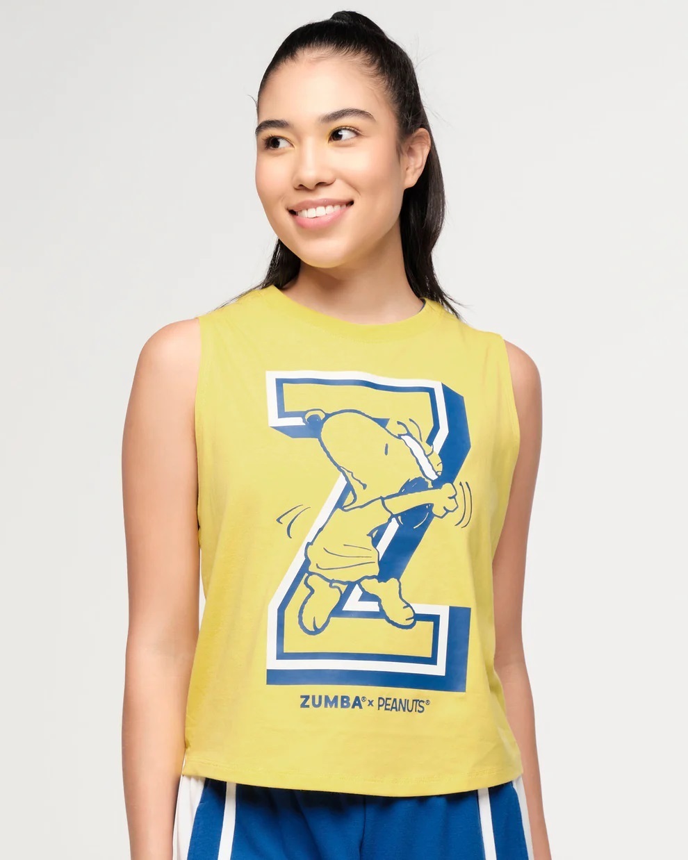 新作♪ズンバ Zumba X Peanuts Loose Muscle Tank - Yellow