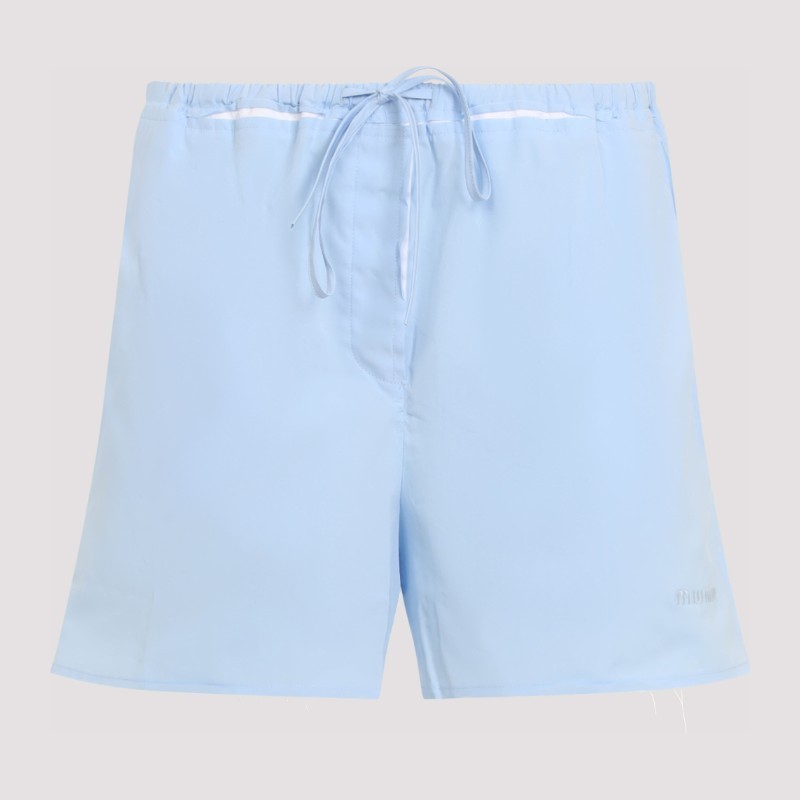ショートパンツ MiuMiu SS25 Miu Miu Cotton Shorts (SP9453SOOO 10RG F0012)
