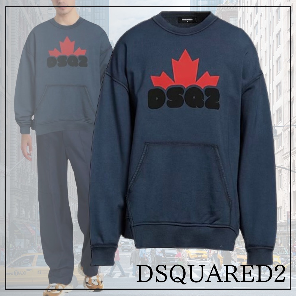 【シンプルなのに特別感！】DSQUARED2 メープルプリントパーカー