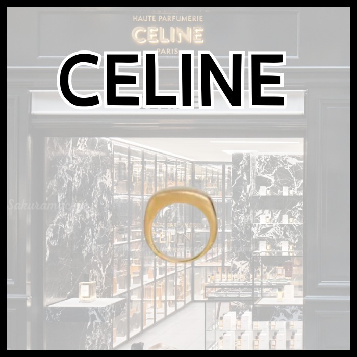 【CELINE】めちゃ可愛い♡lady's ゴールドリング large