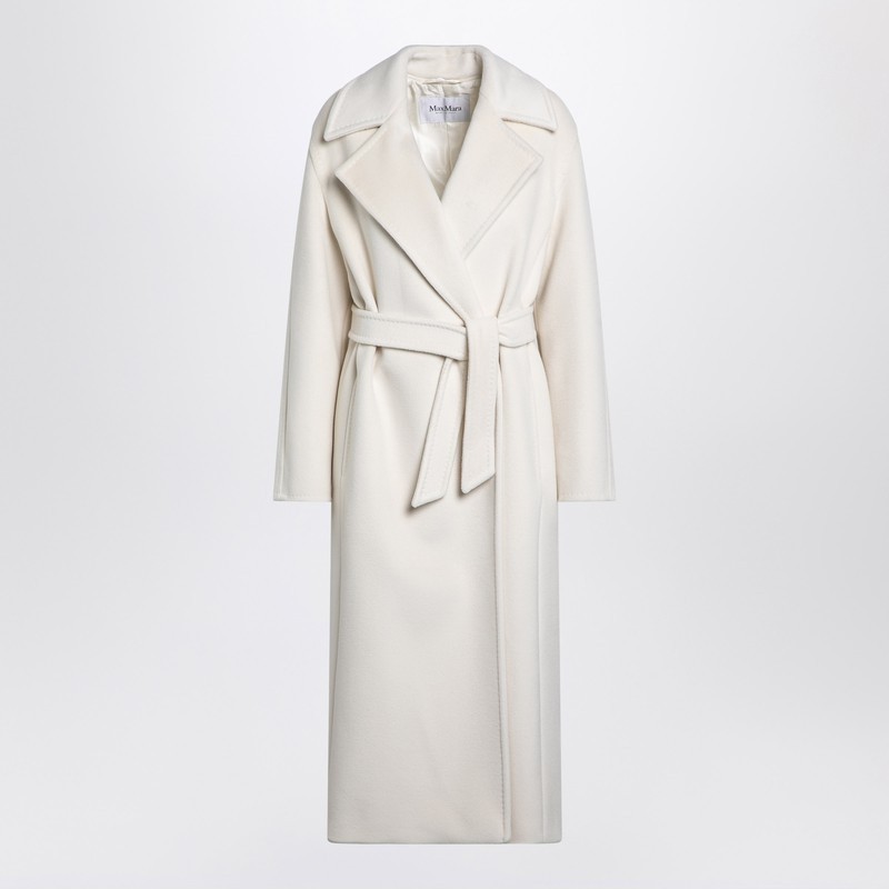 ジャケット Max Mara White cashmere blend dressing gown coat