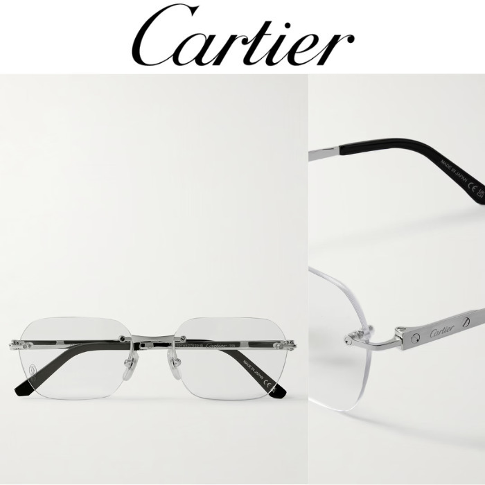 【Cartier】フレームレスチタン光学メガネ ☆関税送料込み☆