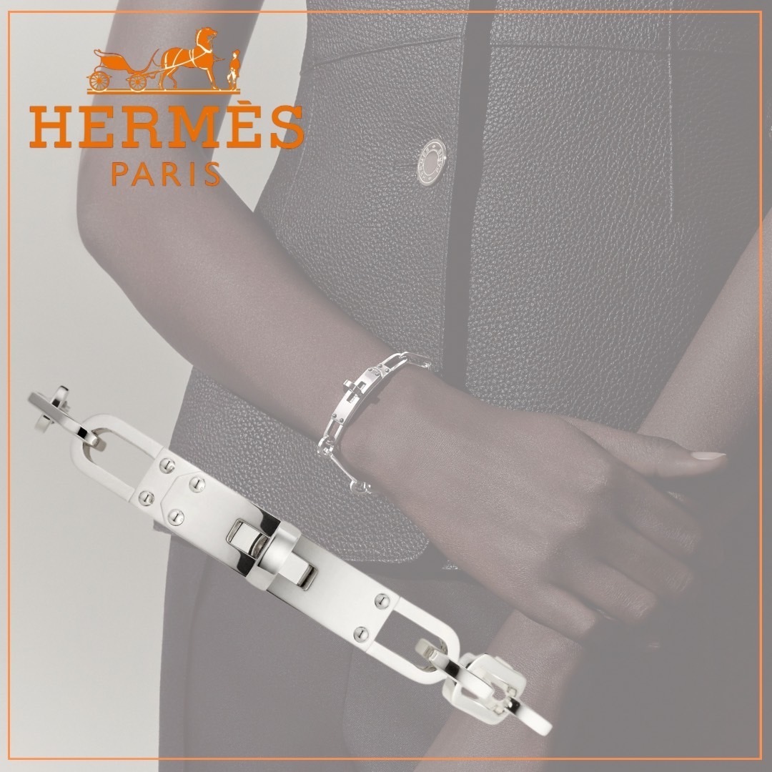 ユニセックス♪【HERMES】《Kelly Gourmette》ブレスレット TPM