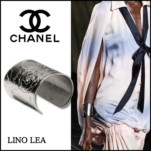 《華やかでゴージャス♡》CHANEL ワイドバングル Ruthenium