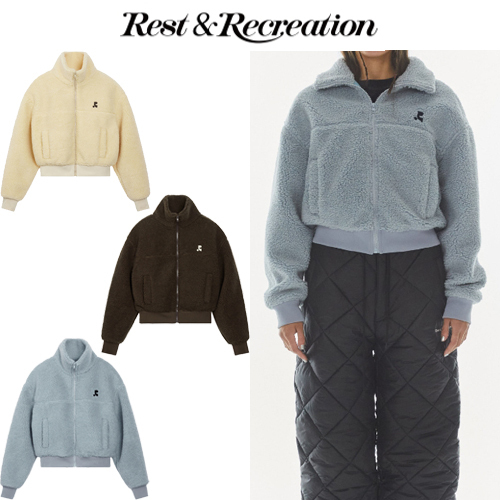 ★韓国人気★Rest & Recreation★COLLAR FLEECE ZIP-UP