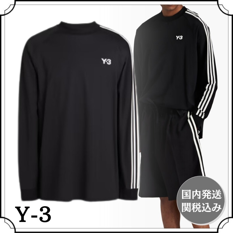 Y-3 ワイスリー Tシャツ ライン ロゴ コットン メンズ 関税込