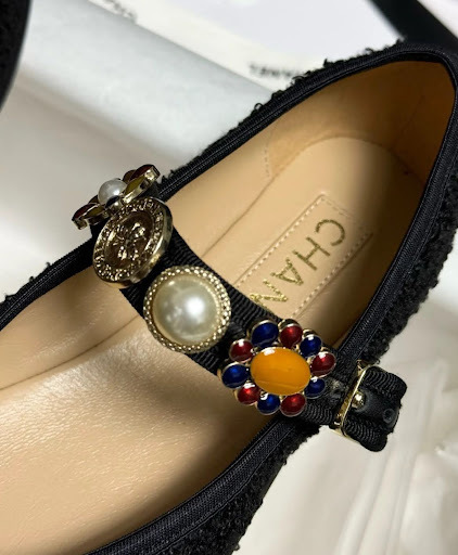 《ストラップが可愛い♡》CHANEL メリージェーン ウール