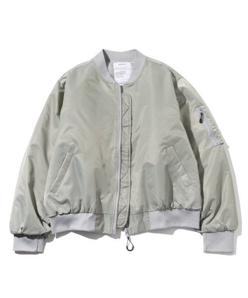 アウターその他 MASSNOUN Oversized MA1 Aviation Jumper Jacket MFZPD001GY MFZ
