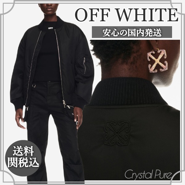 【OFF WHITE】アローロゴ ジップ ボンバージャケット【送関込】
