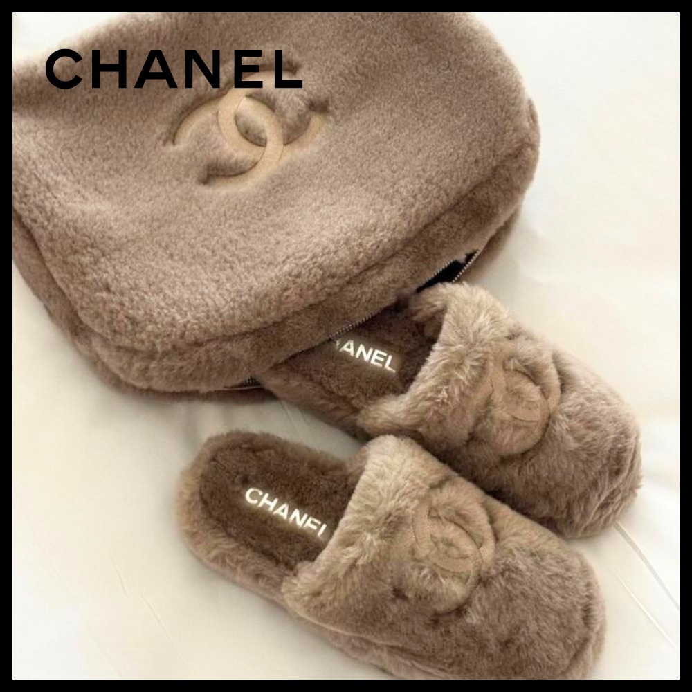 CHANEL【シャネル】トラベル ルームシューズ フラットシューズ
