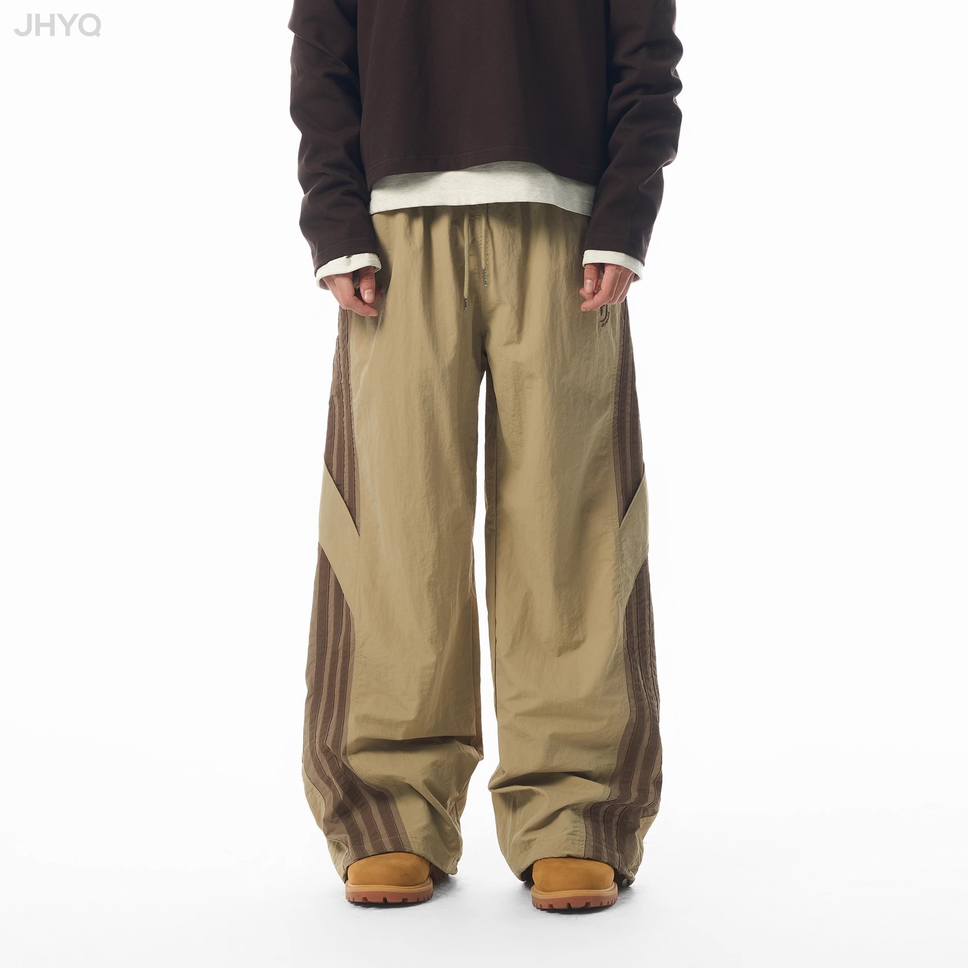 JHYQ ストライプ ストリート カジュアル ロングパンツ
